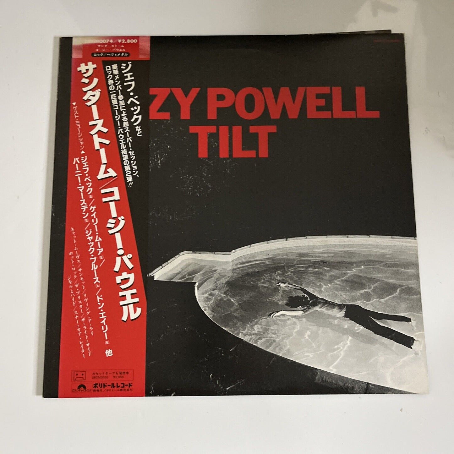 Cozy Powell – Tilt 1981 LP Vinyl Record Obi Japan 28MM0074