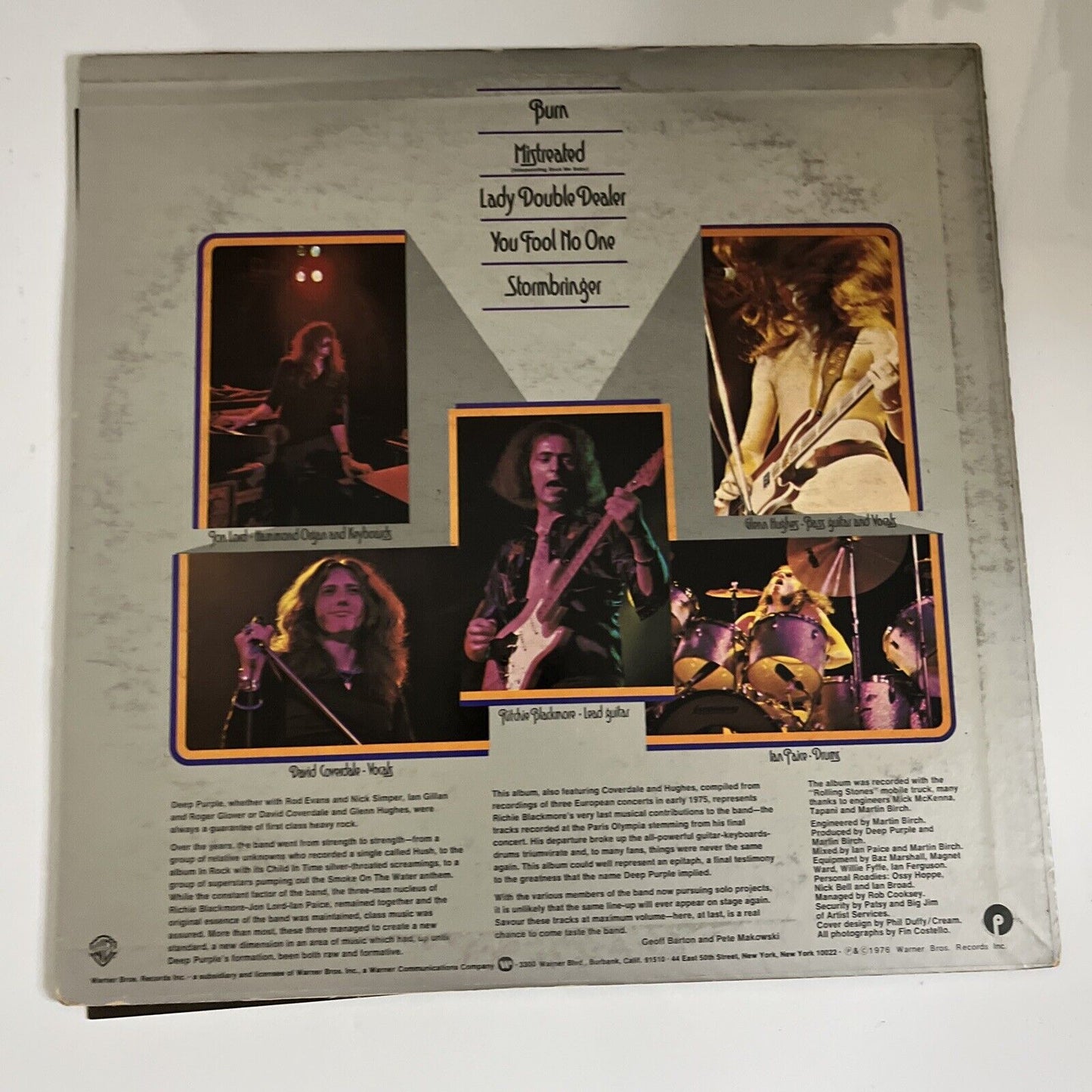 Deep Purple – Made In Europe 1976 LP Vinyl Record P-10262W