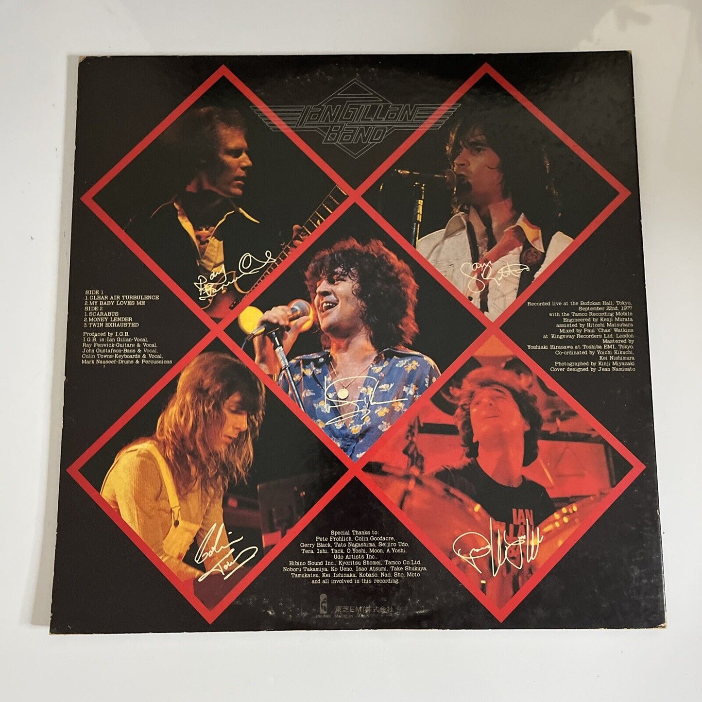 Ian Gillan Band – Live At The Budokan 1978 LP Vinyl Record Gatefold ILS-81014