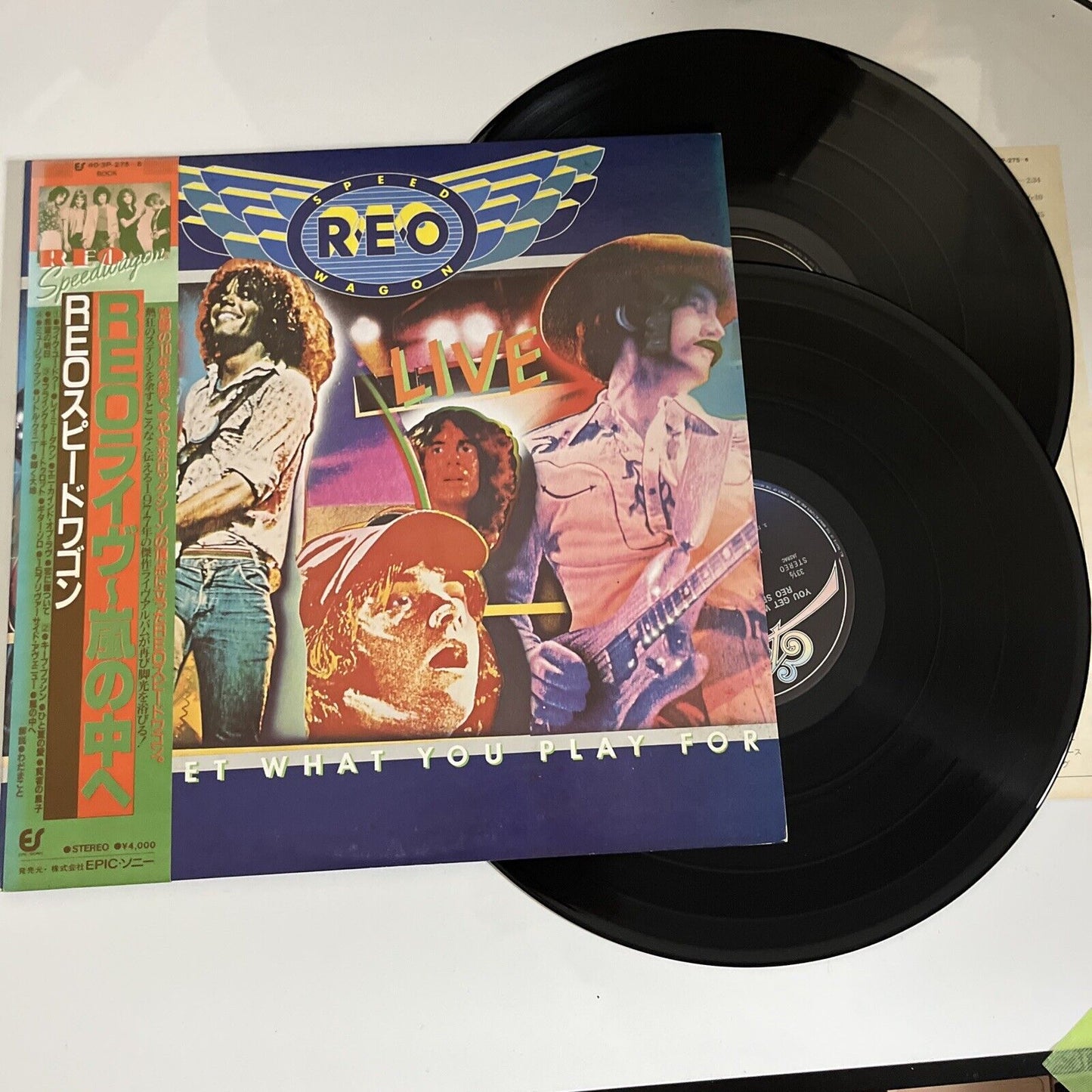 REO Speedwagon – You Get What You Play For 1980 2 LP Vinyl Obi Japan Gatefold