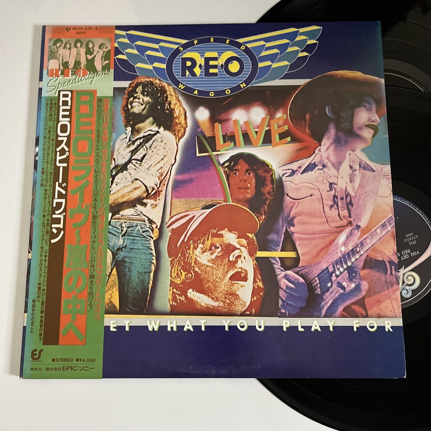 REO Speedwagon – You Get What You Play For 1980 2 LP Vinyl Obi Japan Gatefold