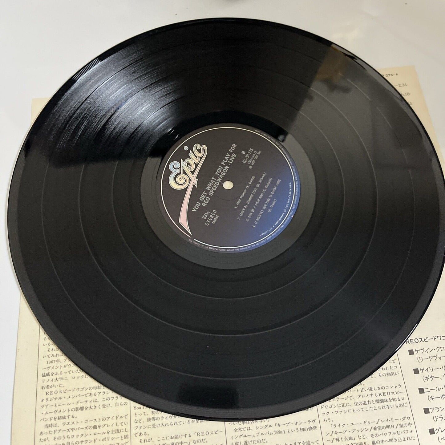 REO Speedwagon – You Get What You Play For 1980 2 LP Vinyl Obi Japan Gatefold