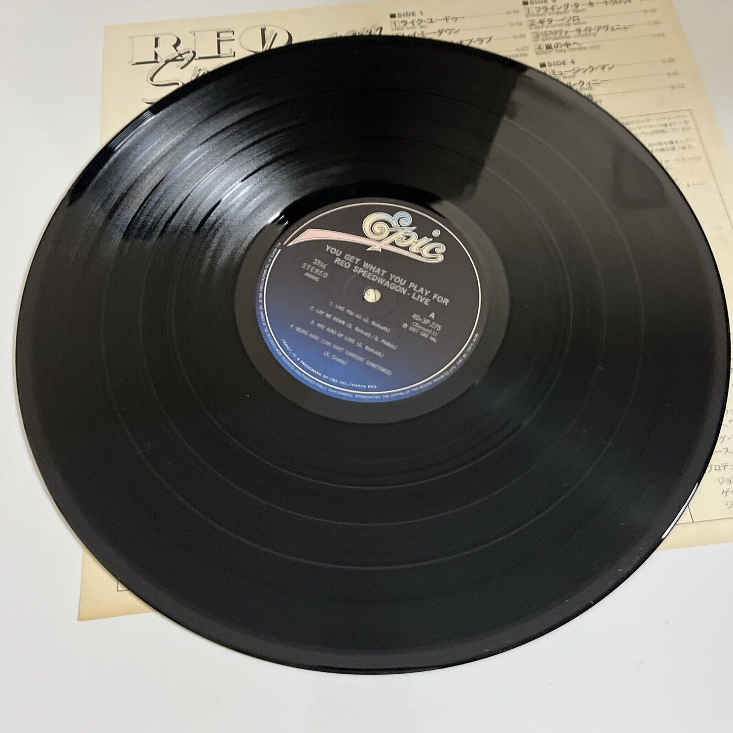 REO Speedwagon – You Get What You Play For 1980 2 LP Vinyl Obi Japan Gatefold