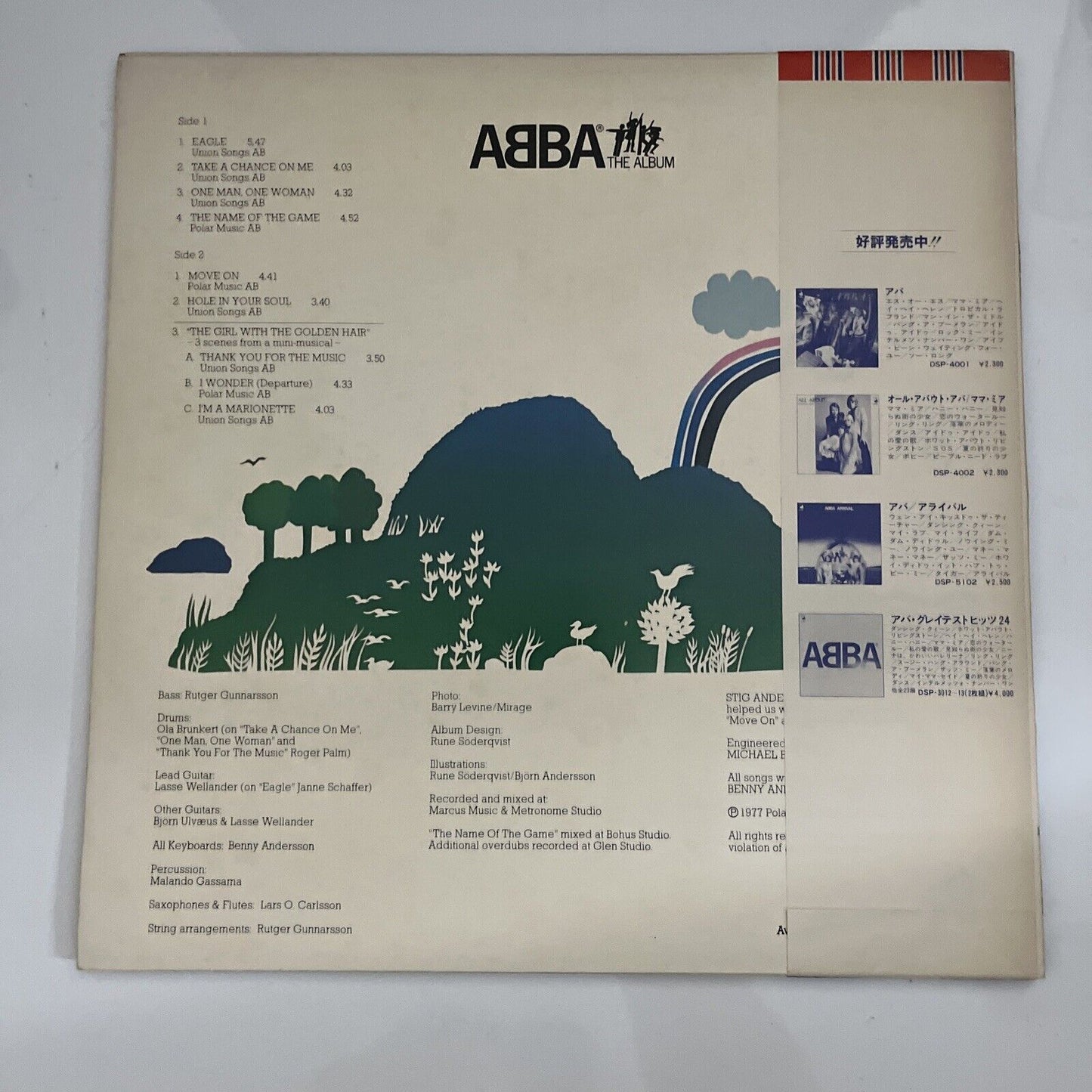 ABBA The Album 1978 LP Vinyl Record Blue Obi Japan DSP-5105