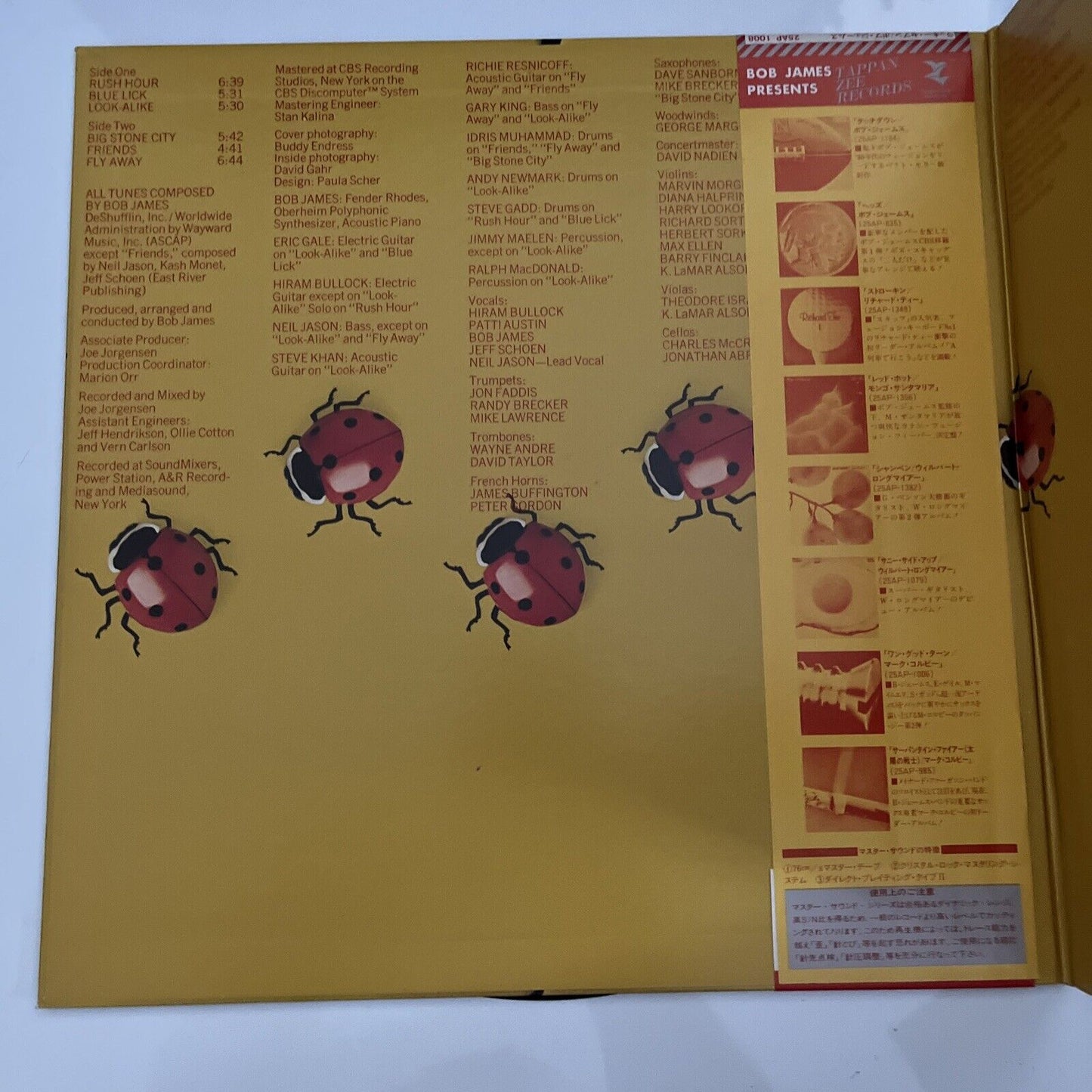 Bob James – Lucky Seven 1979 LP Vinyl Record Gatefold Obi Japan 25AP 1008