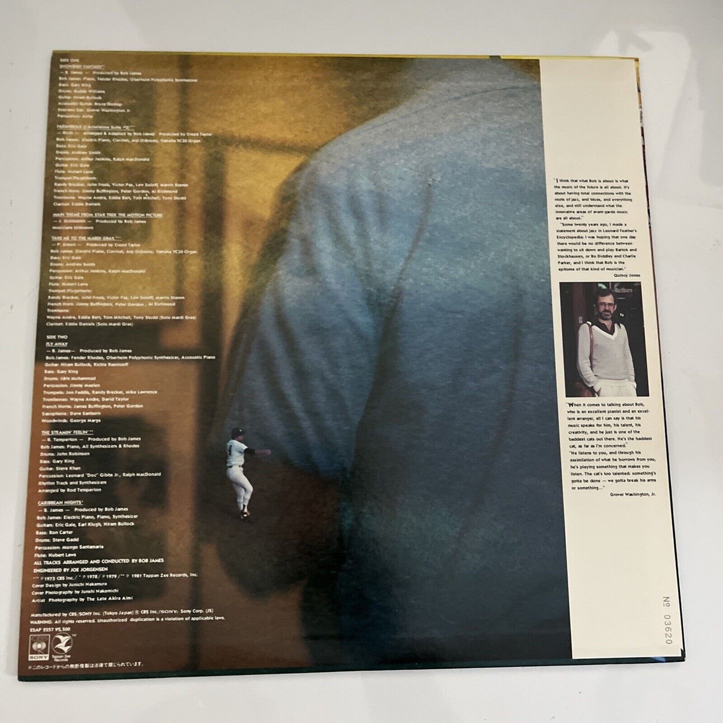 Bob James – Street Sketches 1981 LP Vinyl Record Numbered Japan Print 25AP 2257