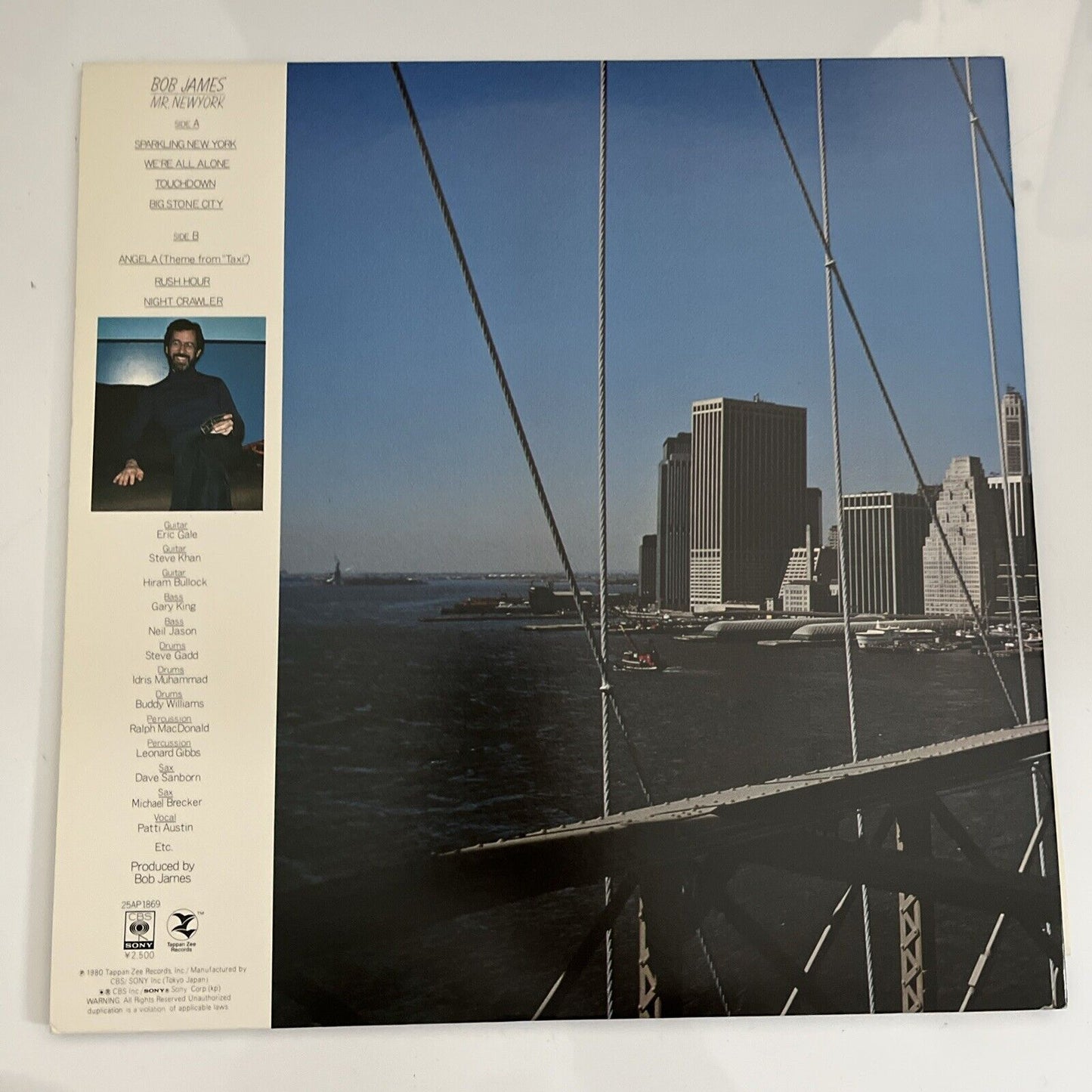 Bob James – Mr. New York 1980 LP Vinyl Record Obi Gatefold Japan 25AP 1869