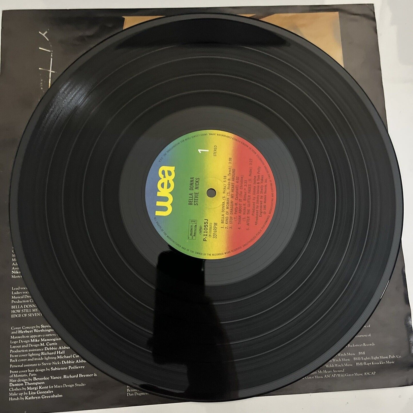 Stevie Nicks – Bella Donna 1981 LP Vinyl Record Obi Japan WEA P-11055J