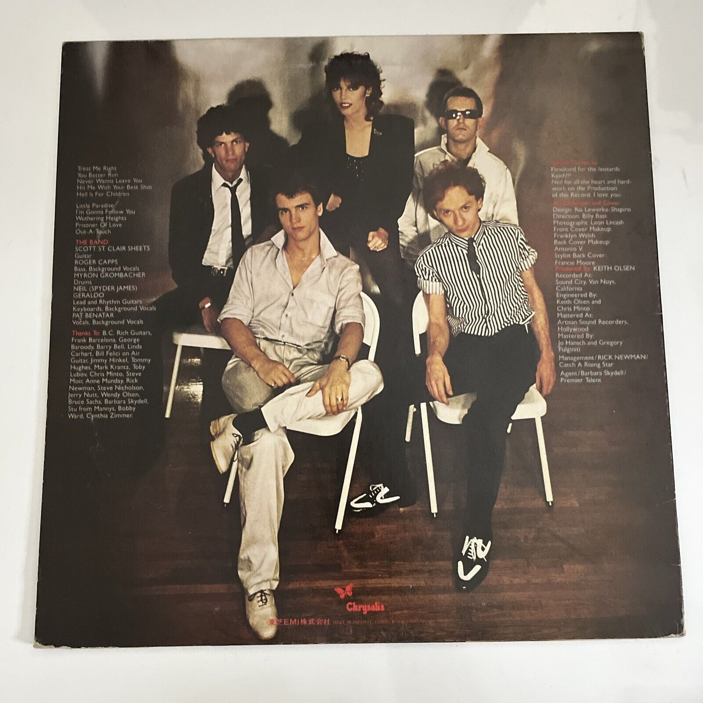 Pat Benatar – Crimes Of Passion 1980 LP Vinyl Record WWS-81342