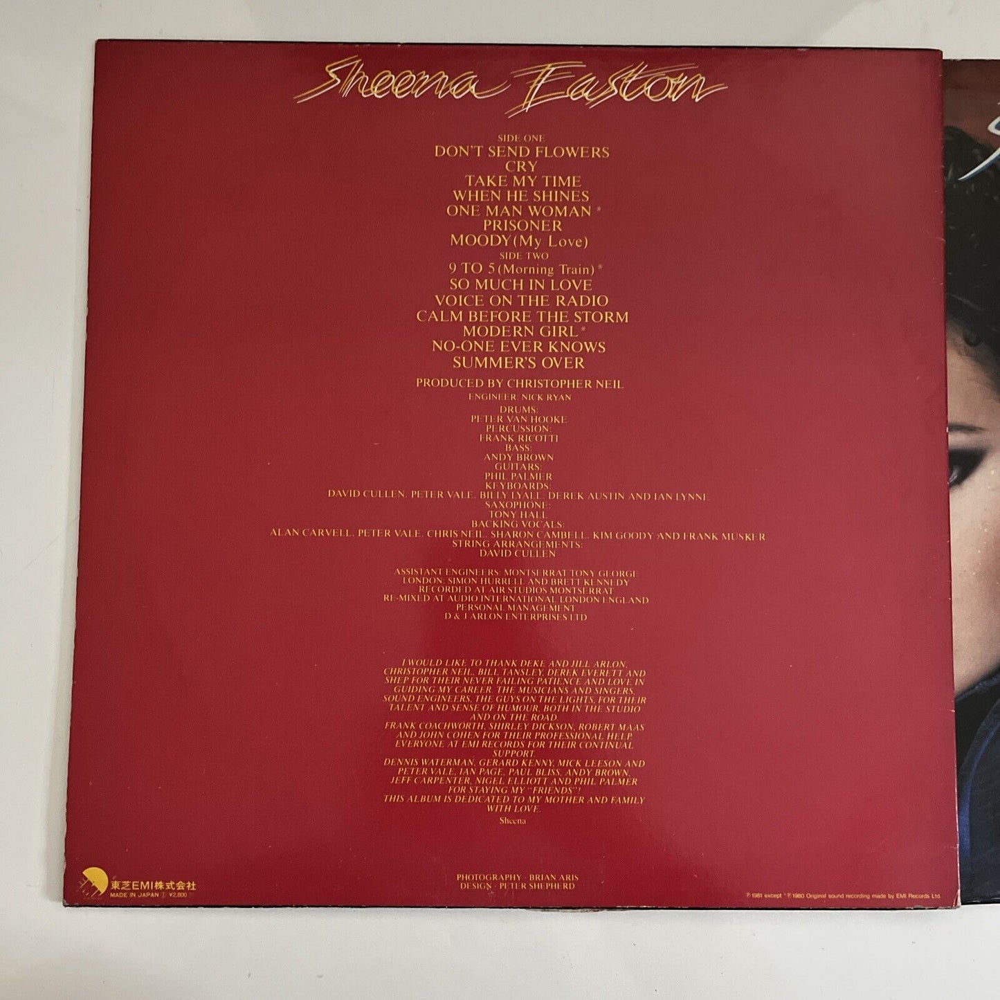 Sheena Easton - Take My Time + You Could Have Been With Me LP 2x Vinyl Record