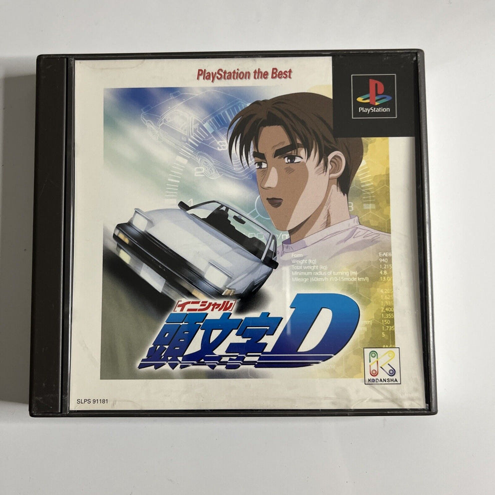 Initial D PS1 Sony PlayStation NTSC-J JAPAN Anime Car Racing Game ...