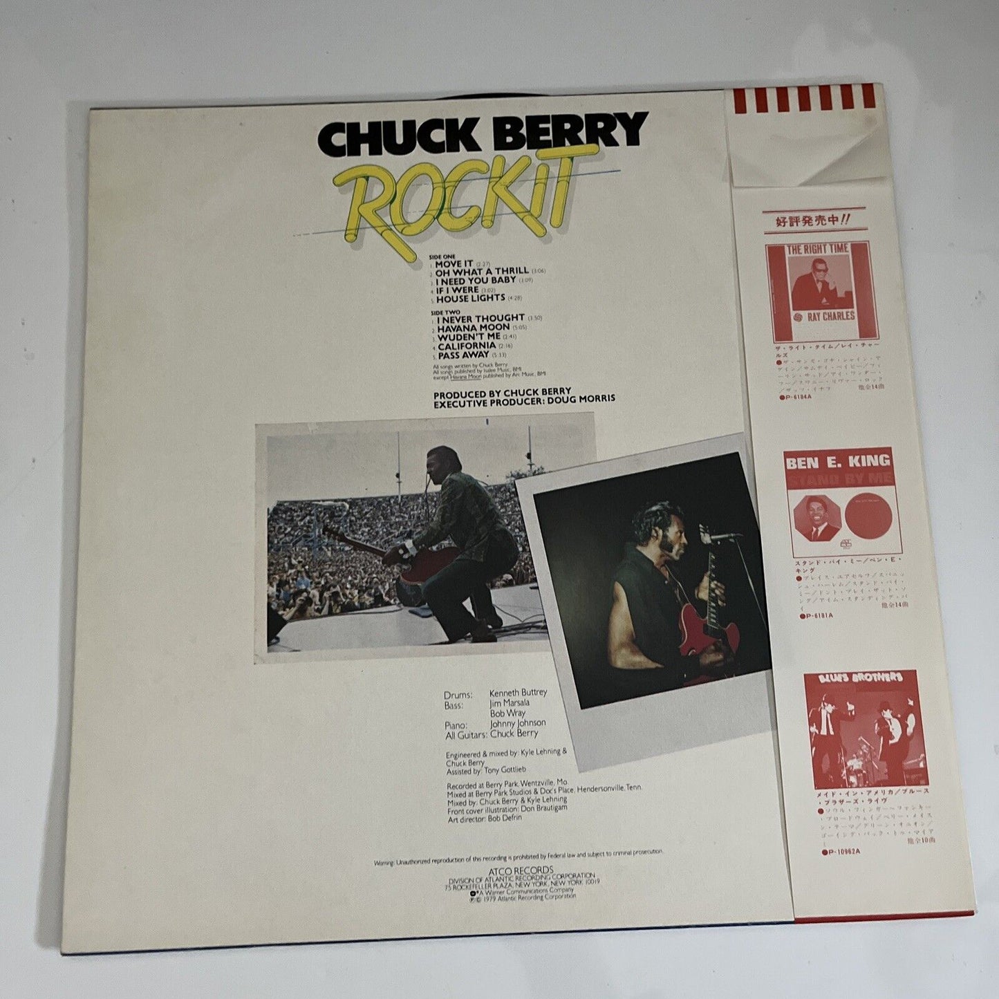 Chuck Berry – Rockit 1979 LP Vinyl Record Obi Japan P-10985T