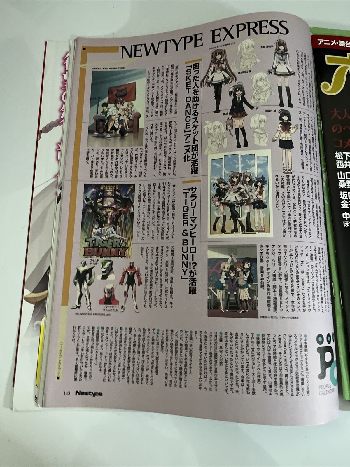 NewType Magazine January 2011 Japanese Anime Manga Calendar Otometype StarDriver