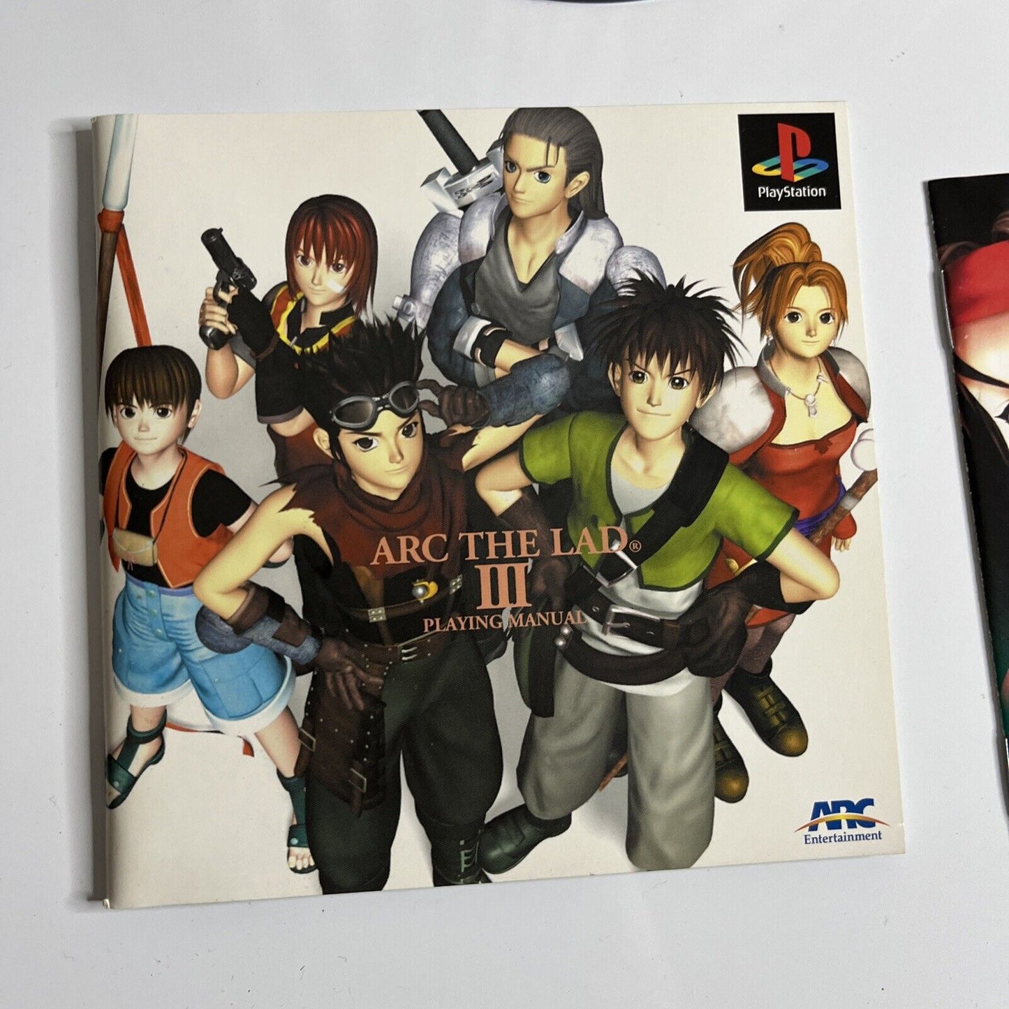Arc The Lad III PS1 Sony PlayStation NTSC-J JAPAN Game Stickers Complete