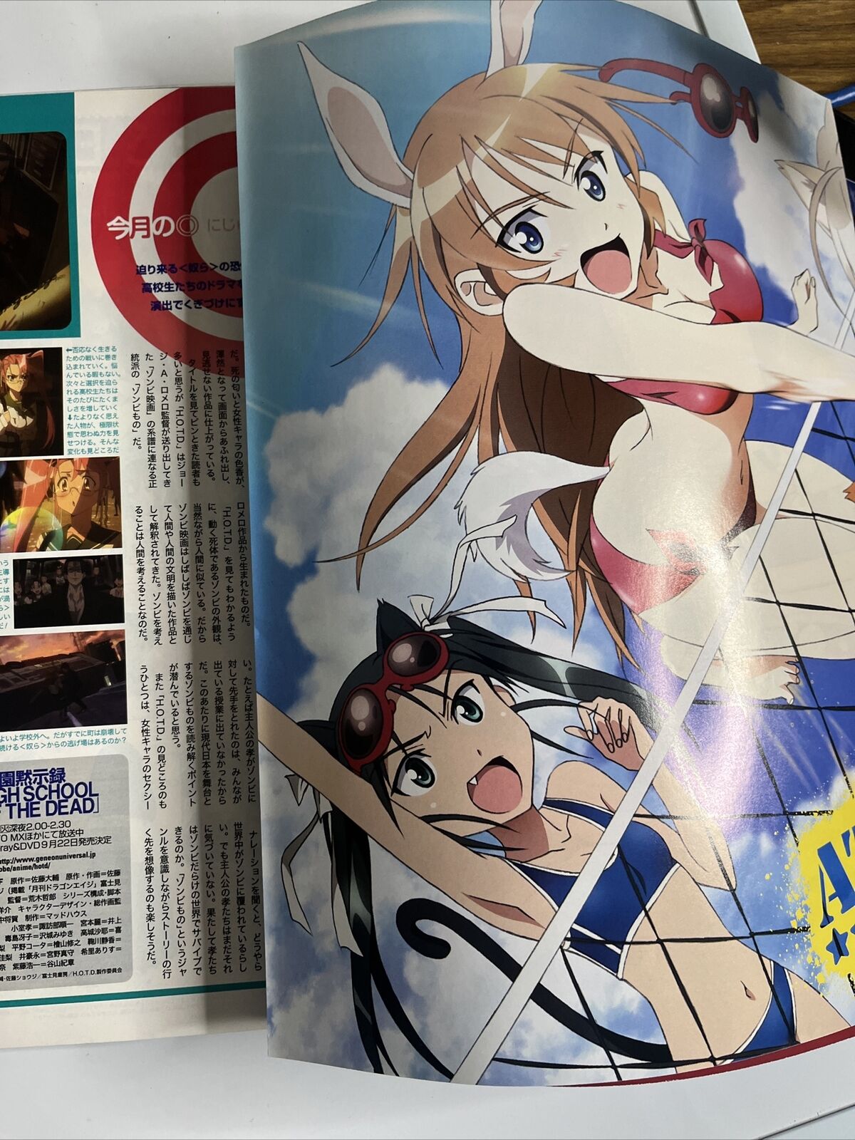 Newtype Magazine September 2010 High School of Dead Evangelion Japanese Anime