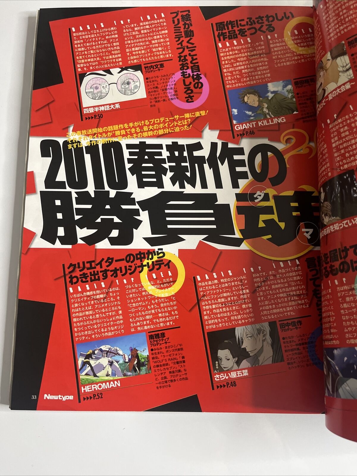 Newtype Magazine April 2010 Gundam UC Anime Characters Pinup Book Japanese Anime