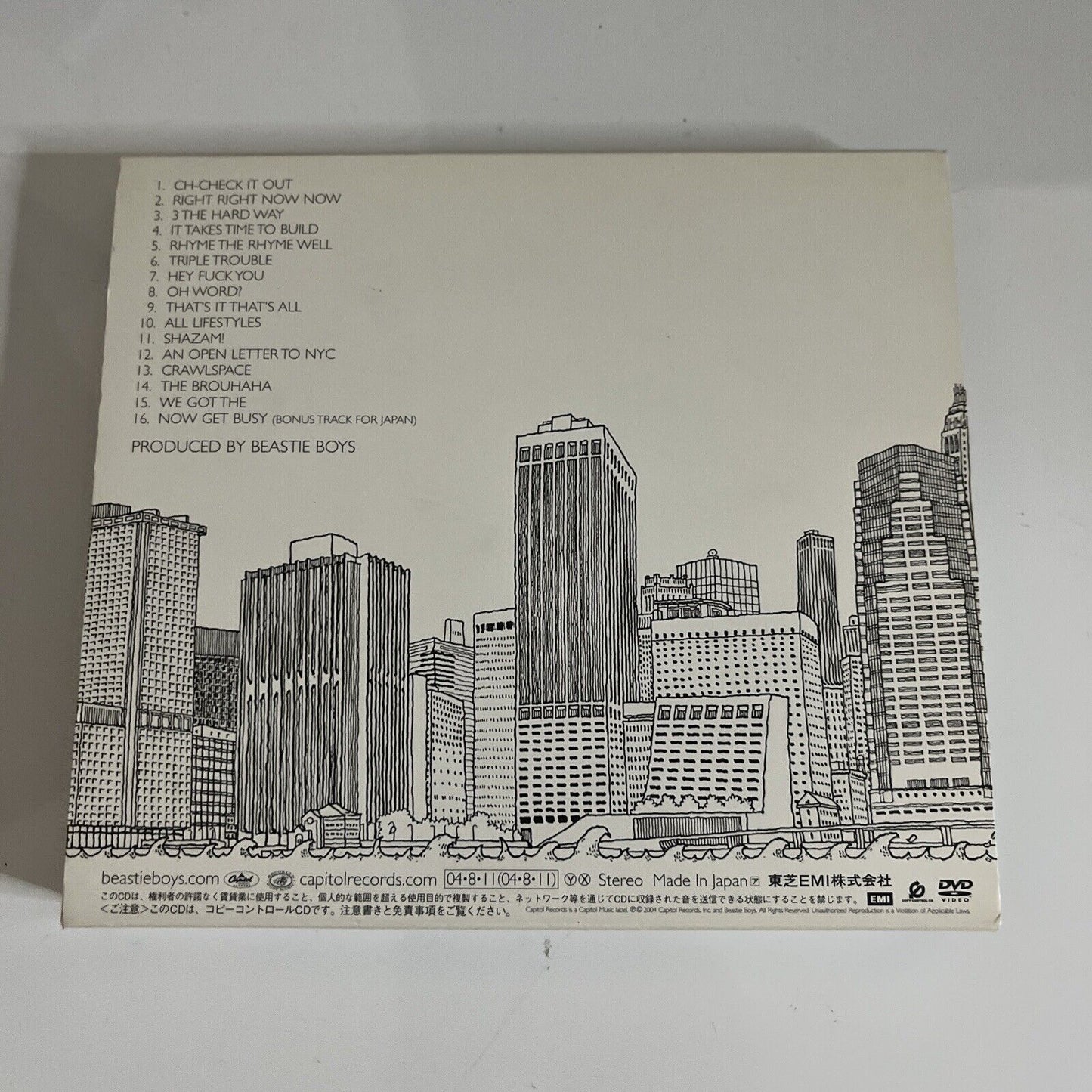 To the 5 Boroughs by Beastie Boys CD + DVD Japan Release Digipak TOCP-6635