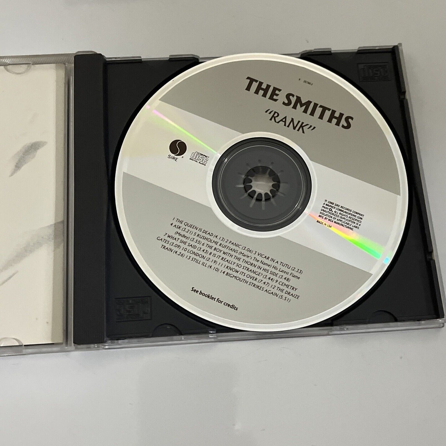 The Smiths – Rank  (CD, 1988) Album