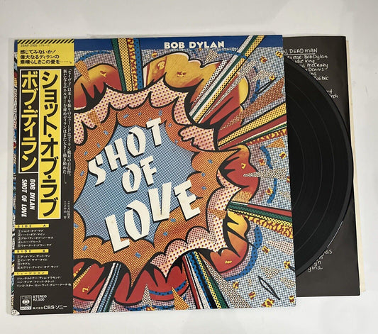 Bob Dylan – Shot Of Love 1981 LP Vinyl Record Obi Japan 25AP 2105