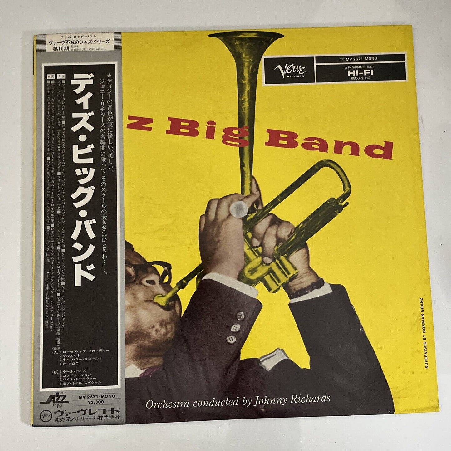 Dizzy Gillespie Orchestra – Diz Big Band LP Vinyl 1980  Verve Records Obi Japan