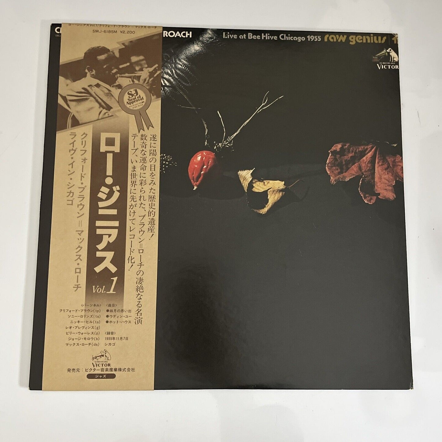 Raw Genius - Live At Bee Hive Chicago LP 1977 Vinyl Victor Records Obi Japan