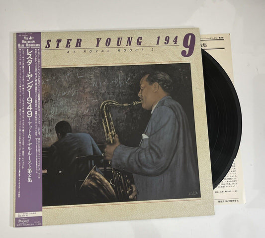 Lester Young 1949 – At Royal Roost 2 LP  1983 Vinyl Record Obi Japan RJL-2637(M)