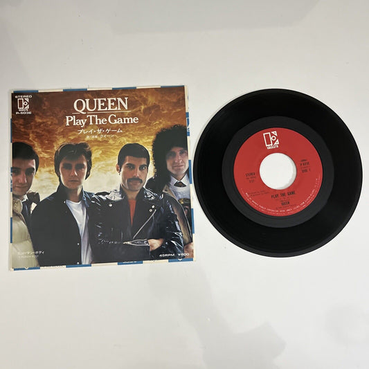 Queen – Play The Game Vinyl 7" Single 1980 45rpm Japan P-603E