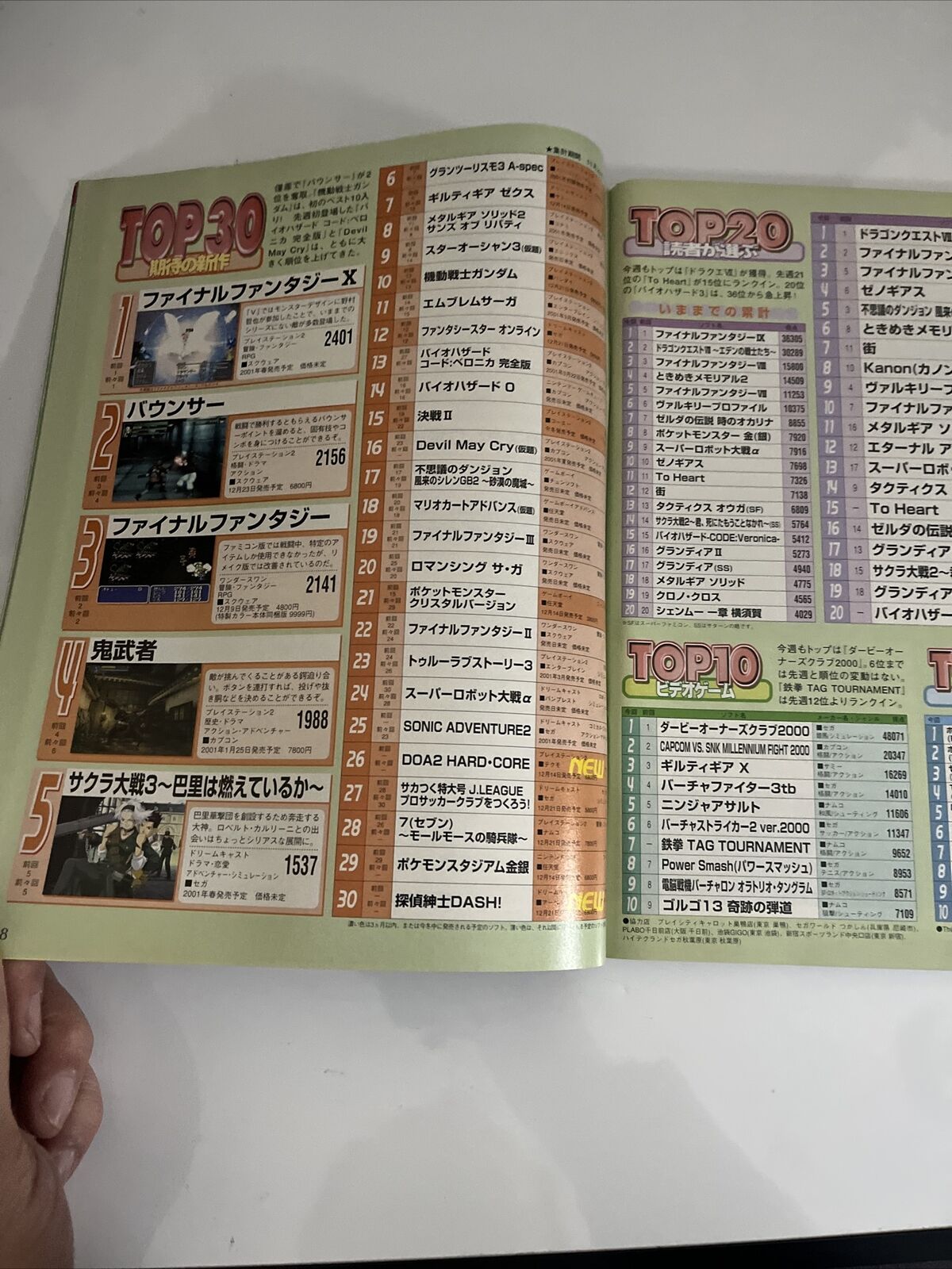 Weekly Famitsu Magazine 2000 December 22 No.627 Final Fantasy Wonder Swan