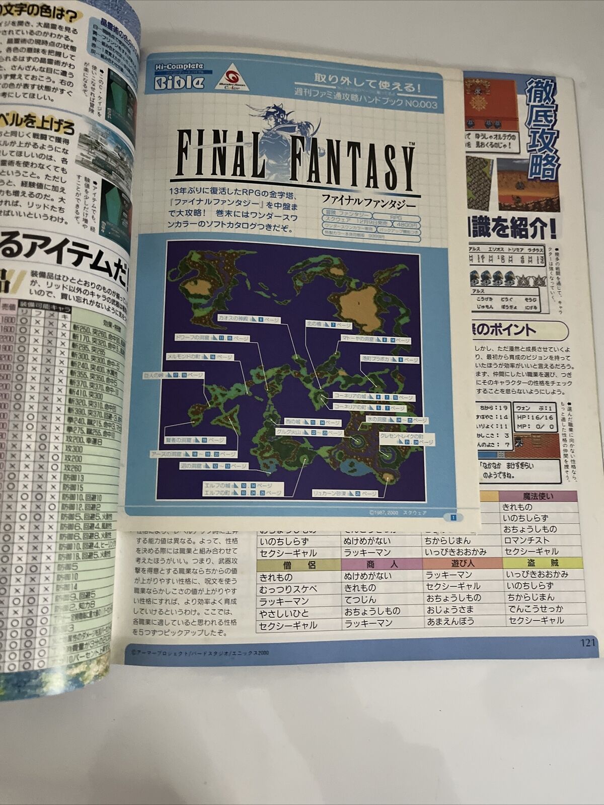 Weekly Famitsu Magazine 2000 December 22 No.627 Final Fantasy Wonder Swan