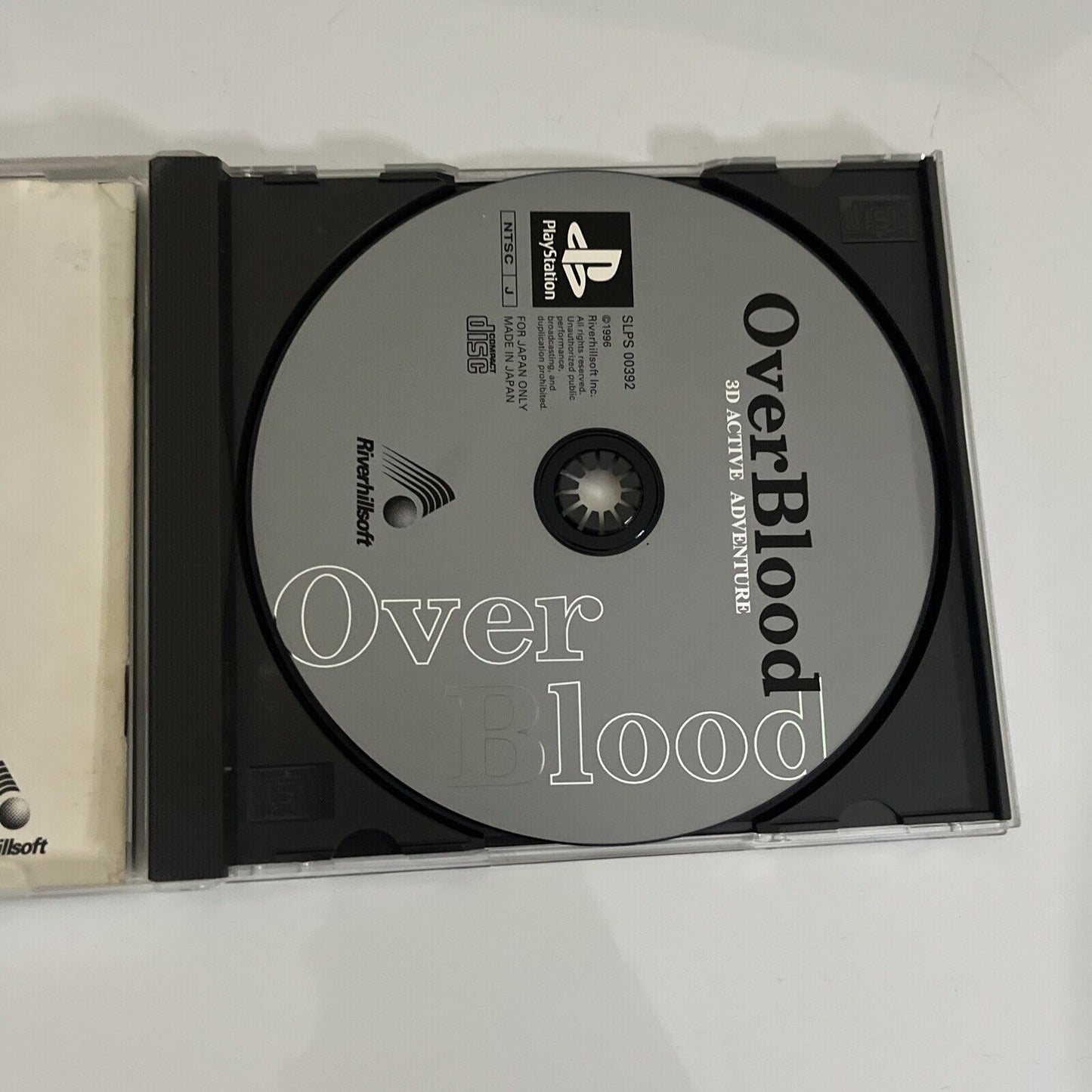 Over Blood A 3D Active Adventure PS1 Sony PlayStation NTSC-J JAPAN Horror Game
