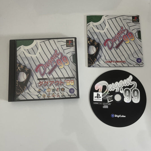 Pro Yakyuu Simulation Dugout 99 Baseball PS1 Sony PlayStation NTSC-J JAPAN Game