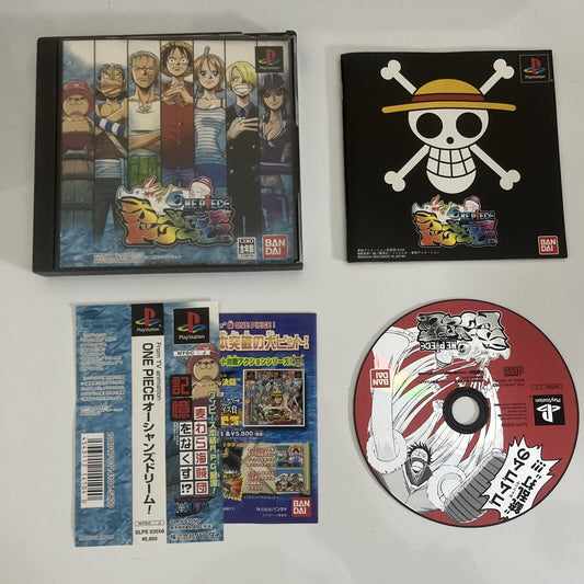 One Piece Ocean Of Dreams PS1 Sony PlayStation NTSC-J JAPAN 2003 Complete