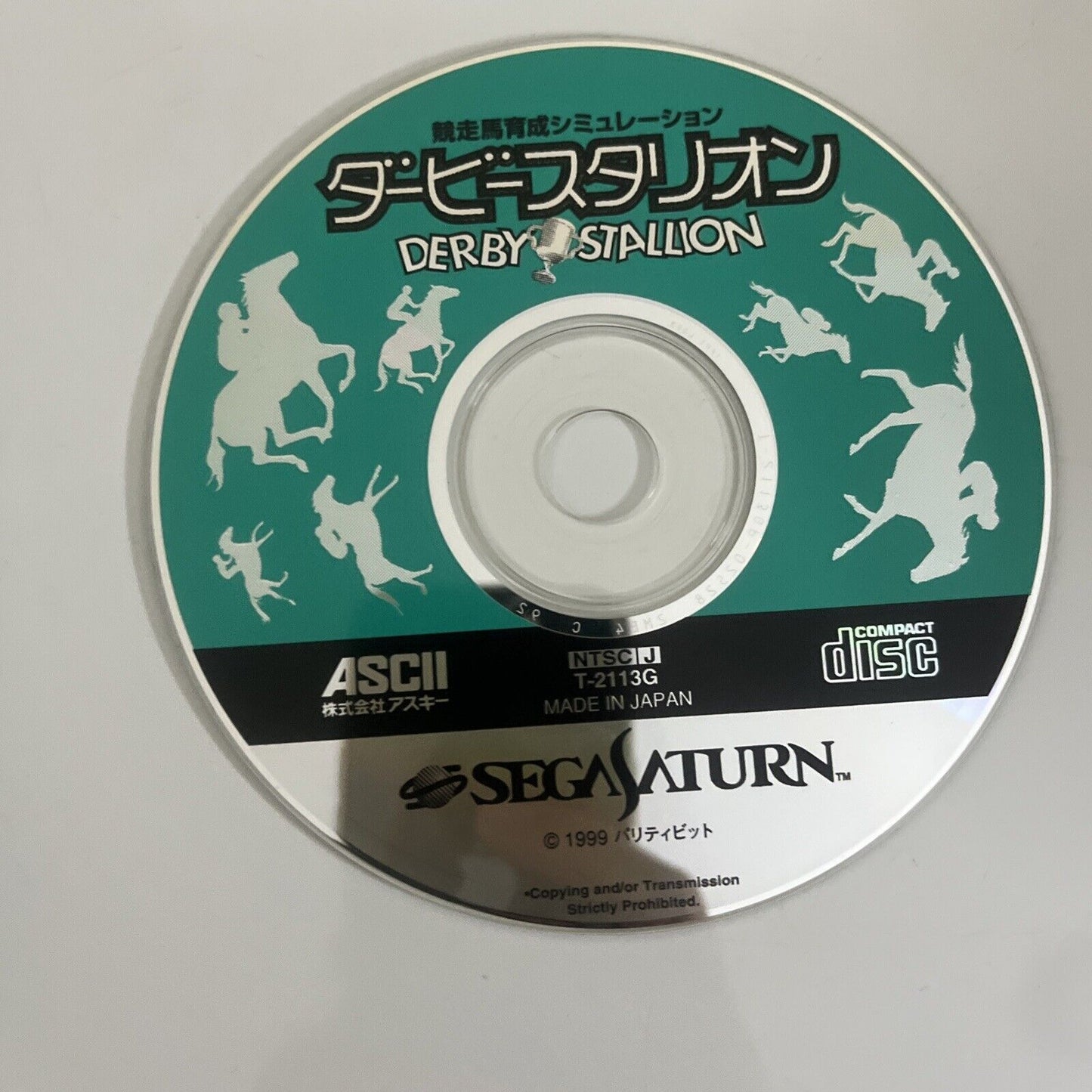 Derby Stallion  Sega Saturn SS NTSC-J JAPAN Horse Racing Breeding Game T-2113G