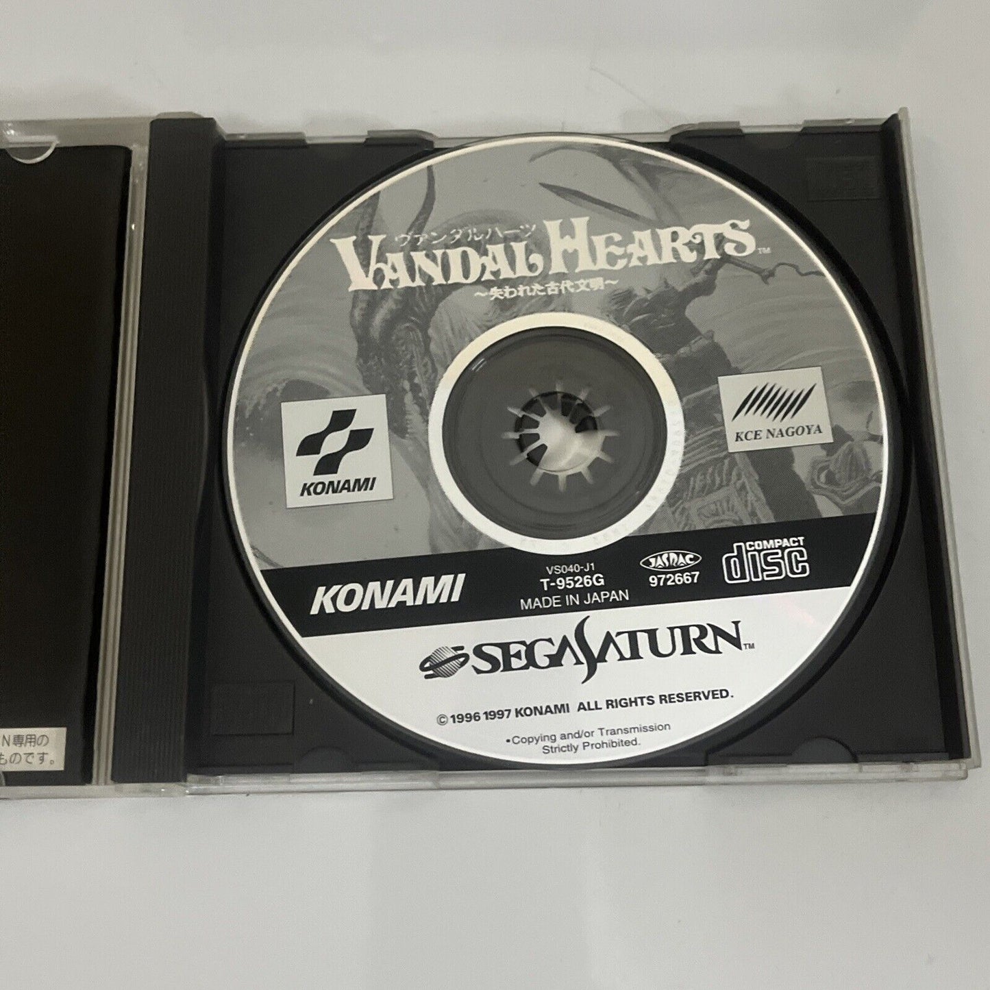 Vandal Hearts  Sega Saturn SS NTSC-J JAPAN Tactical RPG 1997 Game T-9526G