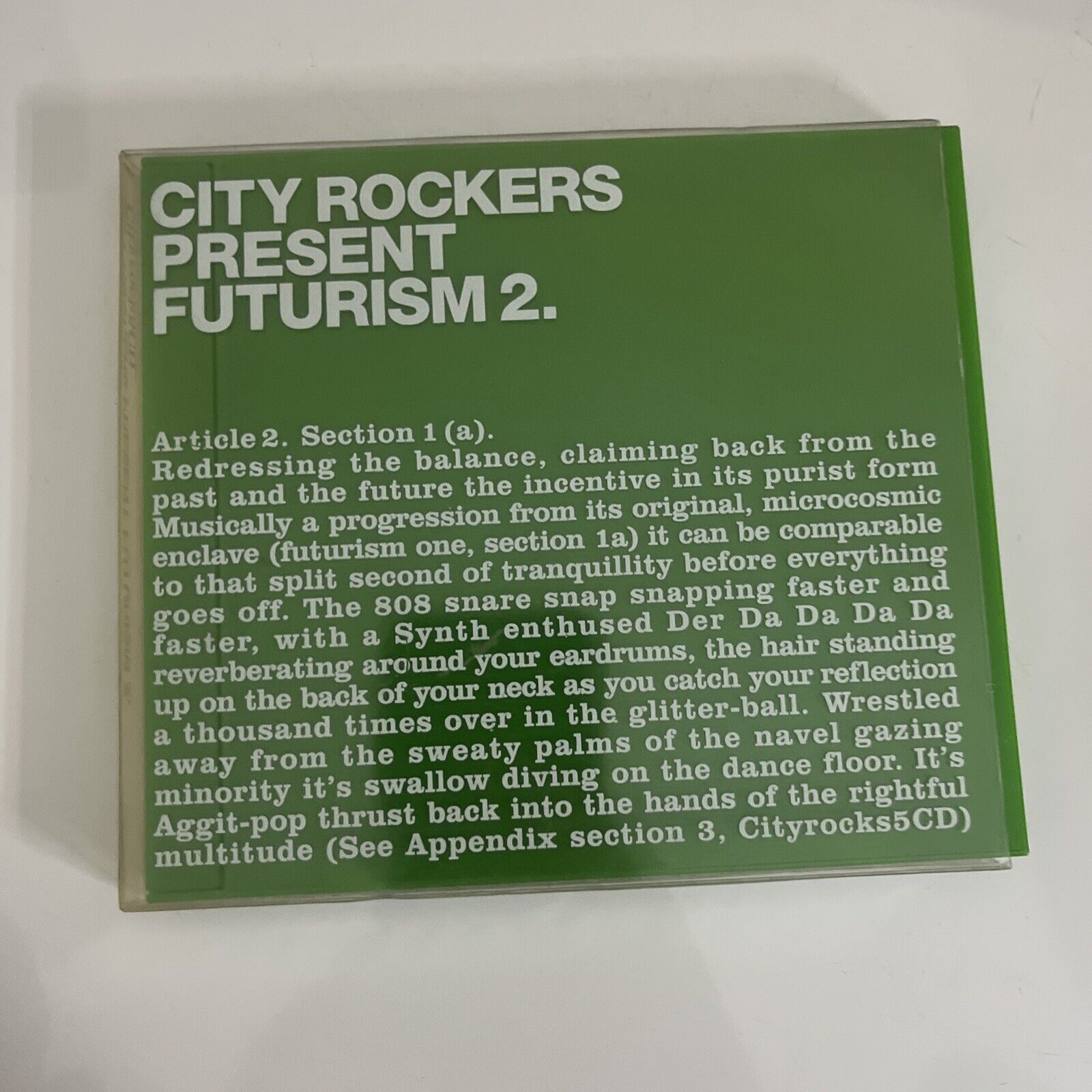 City Rockers Present Futurism 2 (CD, 2-Disc Set, 2002) – Retro Unit