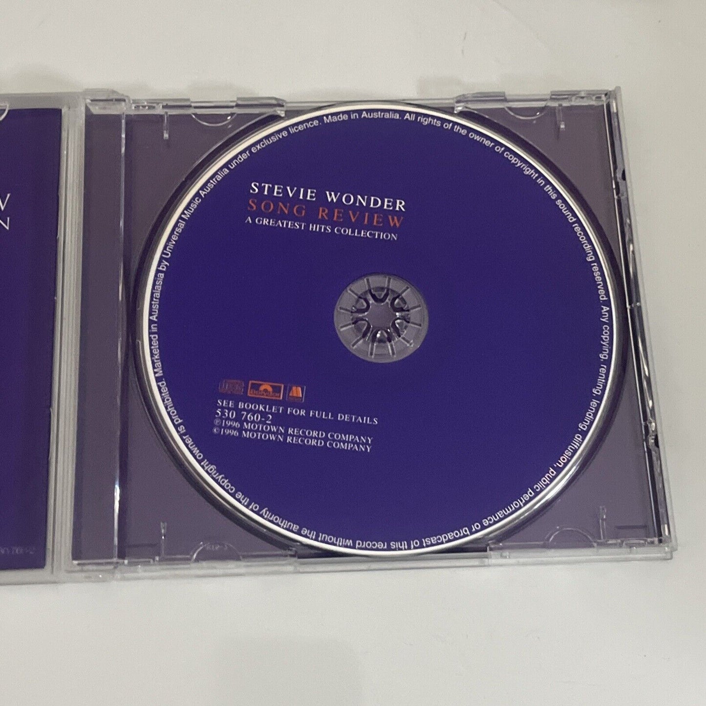 Song Review: A Greatest Hits Collection by Stevie Wonder (CD, 1996)