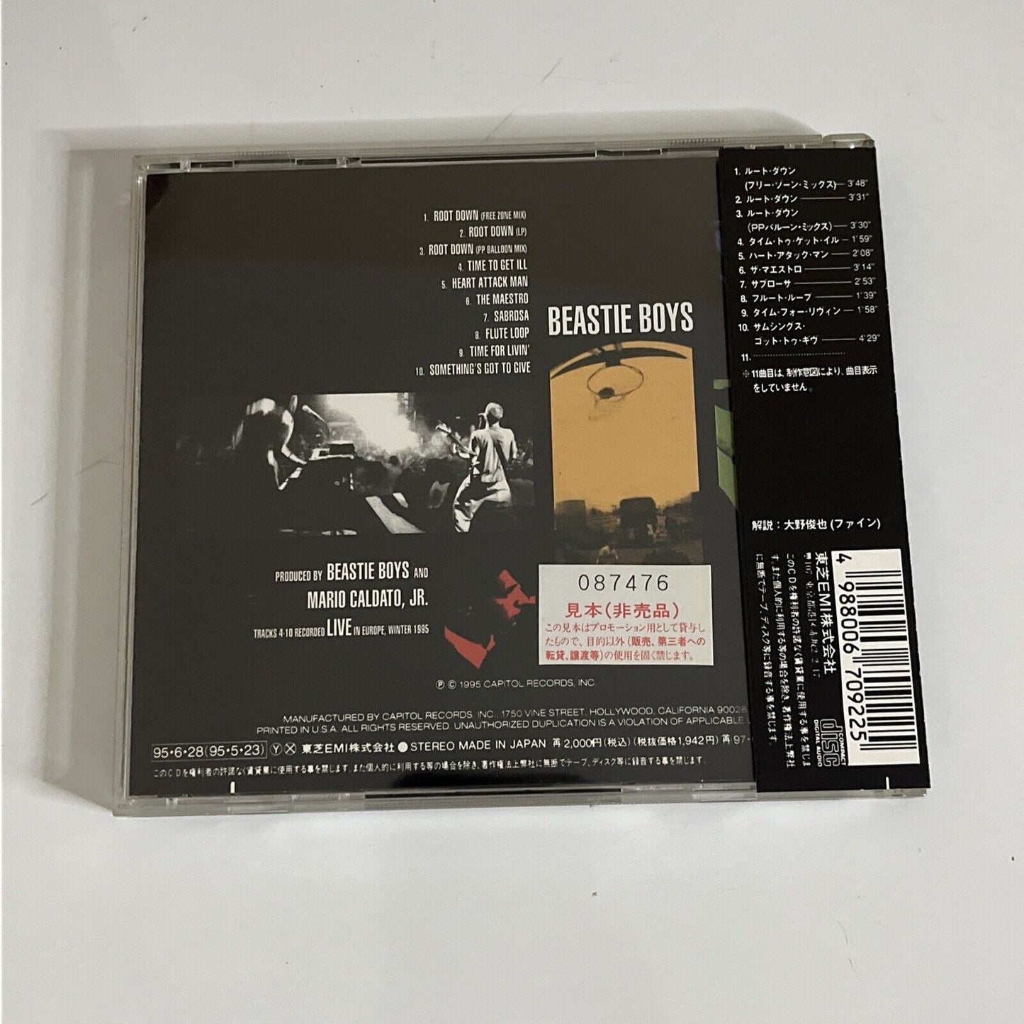 Beastie Boys – Root Down (CD, 1995) Japan Promo Obi First Edition TOCP 8598