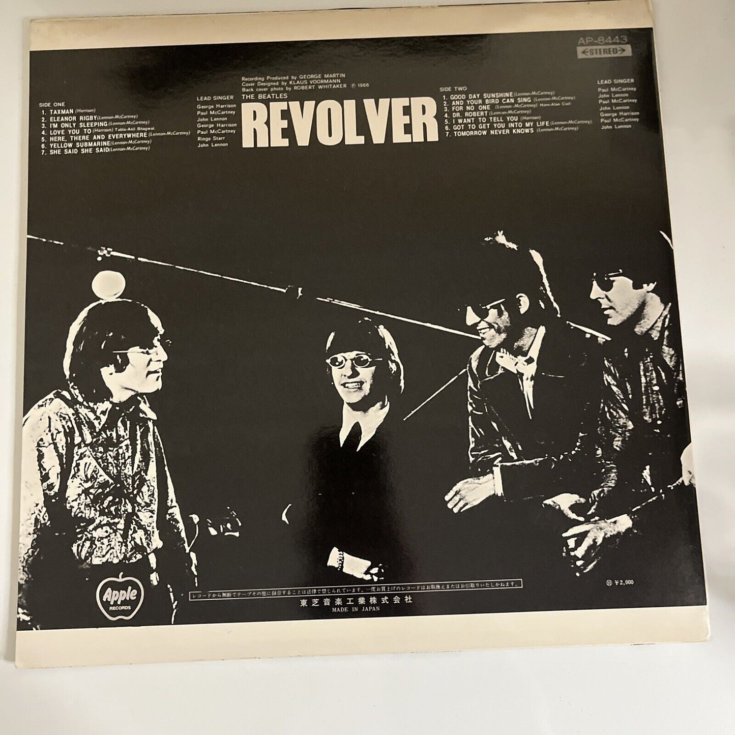 The Beatles – Revolver LP 1974 Vinyl Record Japan Pressing AP-8443