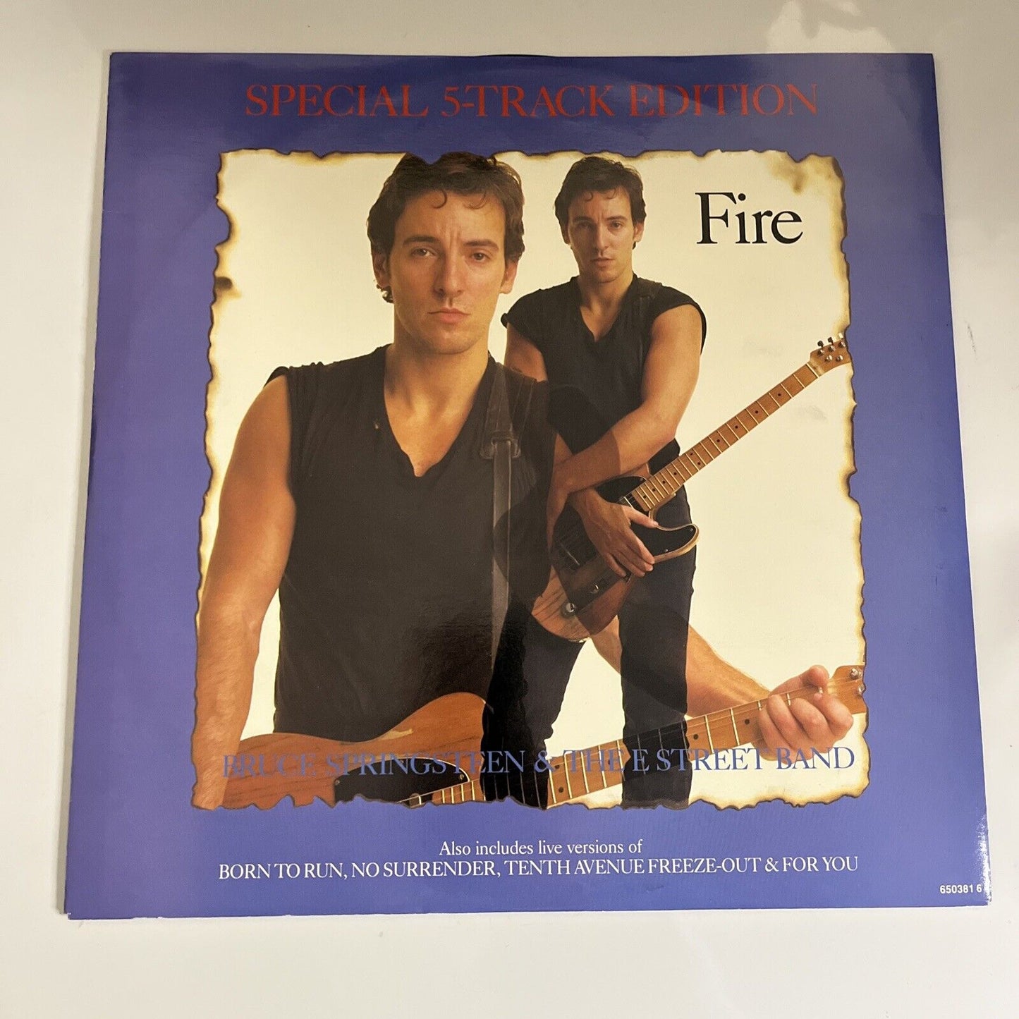 Bruce Springsteen & The E-Street Band – Fire 12" Vinyl Record 1987 CBS 45 RPM