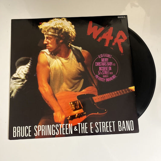 Bruce Springsteen & The E Street Band – War 12" Vinyl Record 1986 CBS 45 RPM