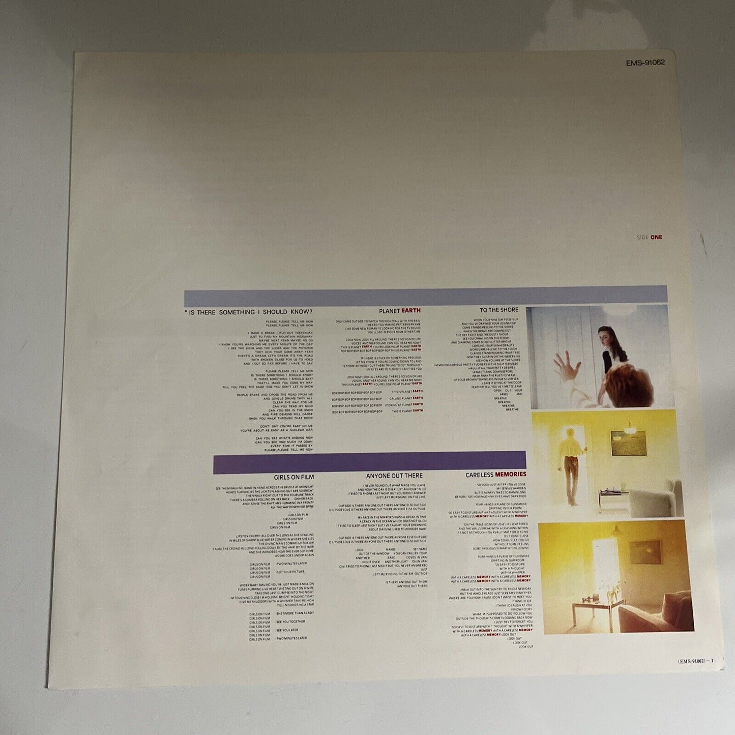 Duran Duran 1983 LP Vinyl Record Obi Japan EMI EMS-91062