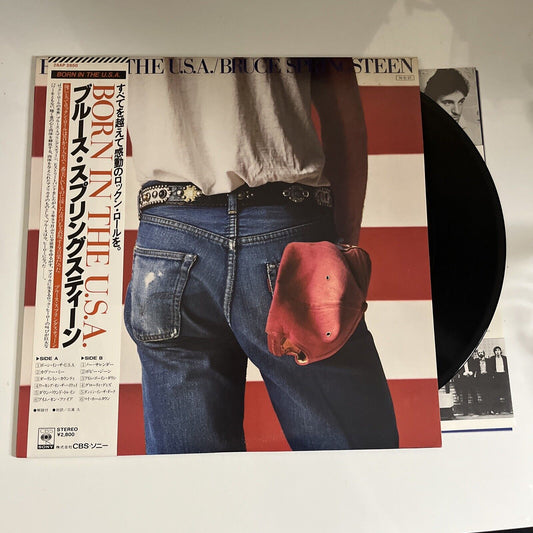 Bruce Springsteen – Born in The USA 1984 LP Vinyl Record Obi Japan 28AP 2850