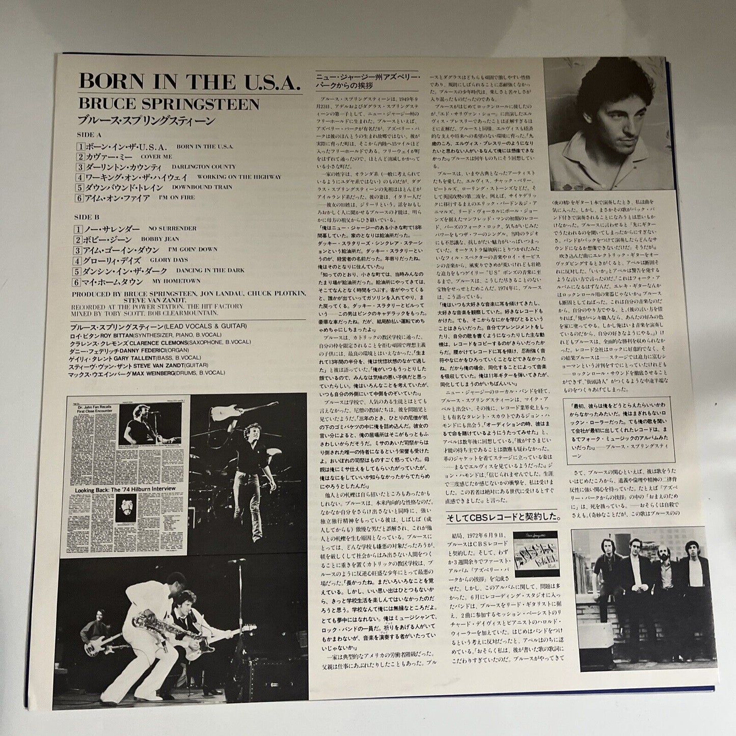 Bruce Springsteen – Born in The USA 1984 LP Vinyl Record Obi Japan 28AP 2850