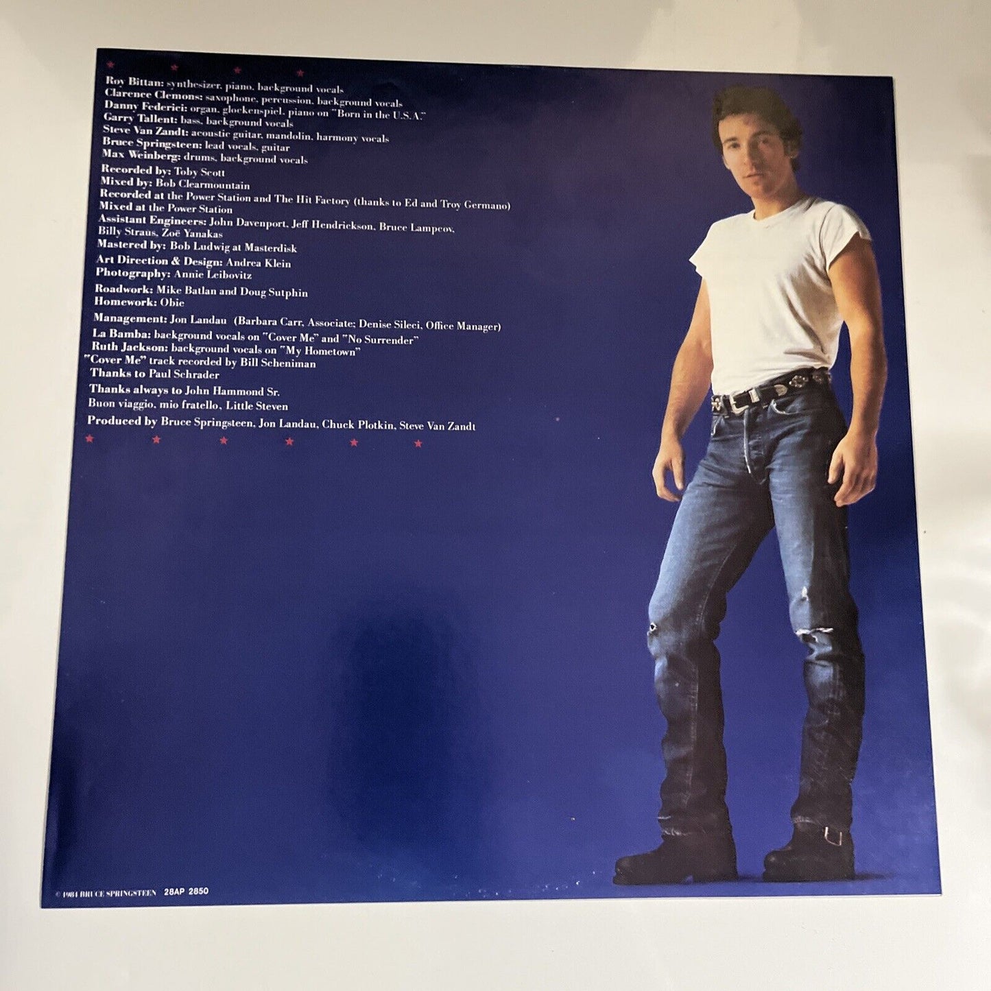 Bruce Springsteen – Born in The USA 1984 LP Vinyl Record Obi Japan 28AP 2850