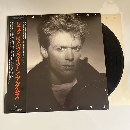 Bryan Adams – Reckless 1984 LP Vinyl Record Obi AMP-28100