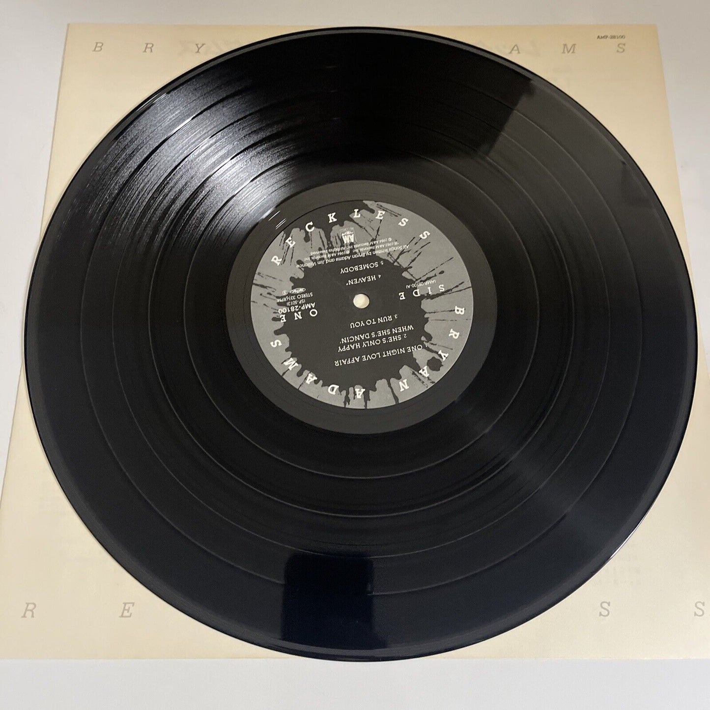 Bryan Adams – Reckless 1984 LP Vinyl Record Obi AMP-28100