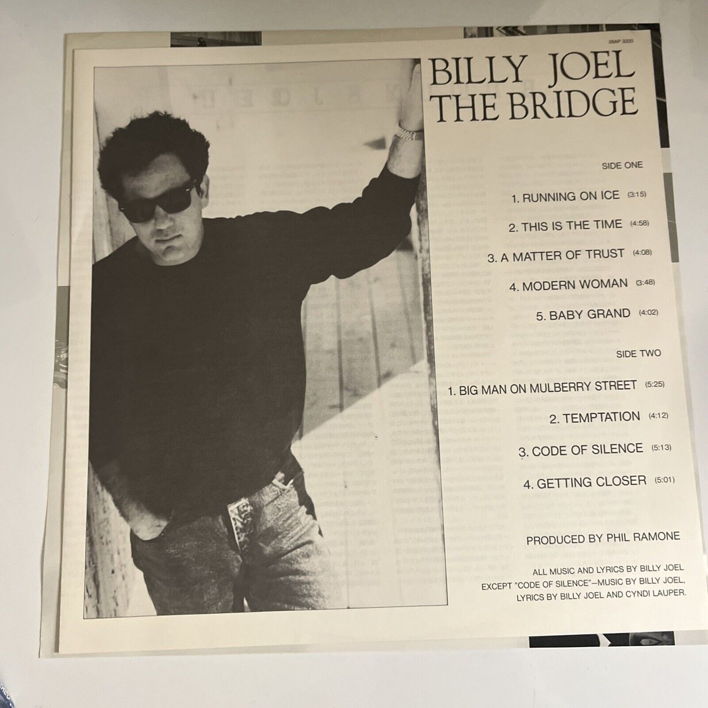 Billy Joel – The Bridge 1986 LP Vinyl Record Obi Japan 28AP 3220