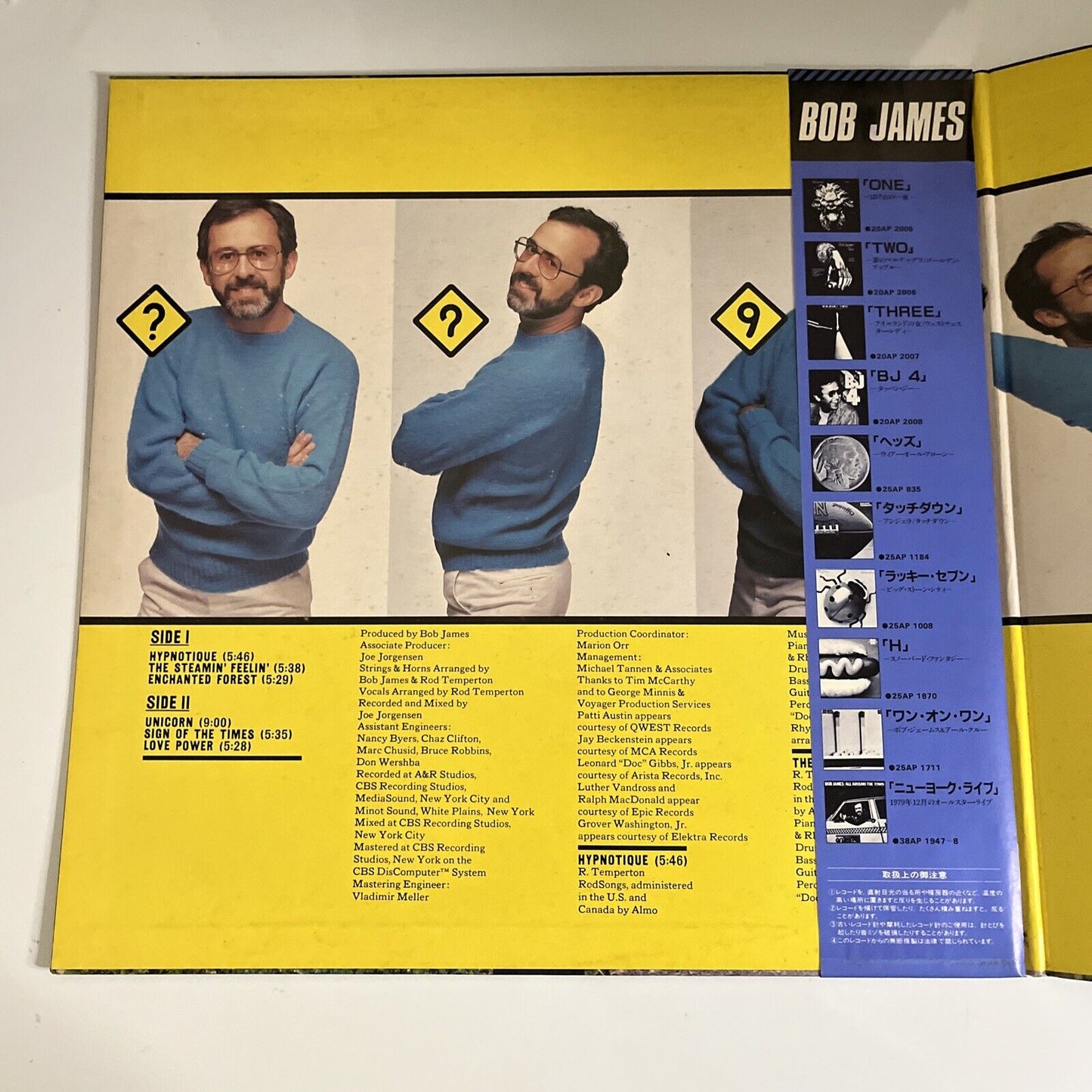 Bob James – Sign Of The Times 1981 LP Vinyl Record Obi Japan 25AP 2112