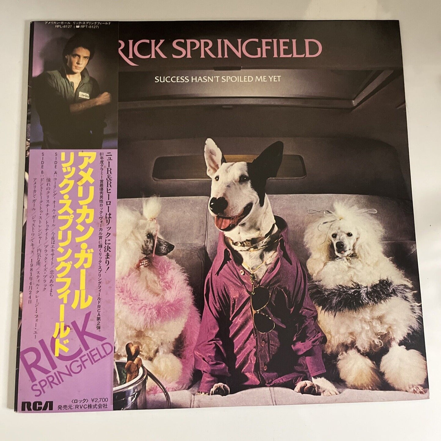 Rick Springfield – Success Hasn't Spoiled Me Yet 1982 LP Vinyl Record Obi Japan