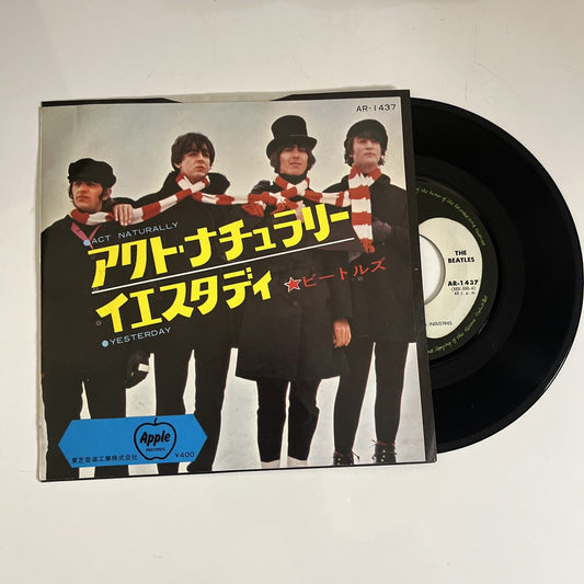 The Beatles – Act Naturally / Yesterday 7" Vinyl Record 1971 Japan Apple AR-1437